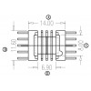 EPC-1302-1 臥式(5+5PIN)四槽平腳