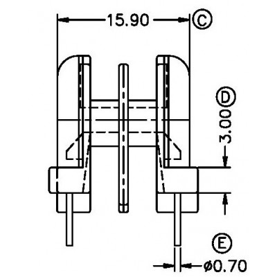 RH-UU-1052-2/UU-10臥式 (2+2PIN)