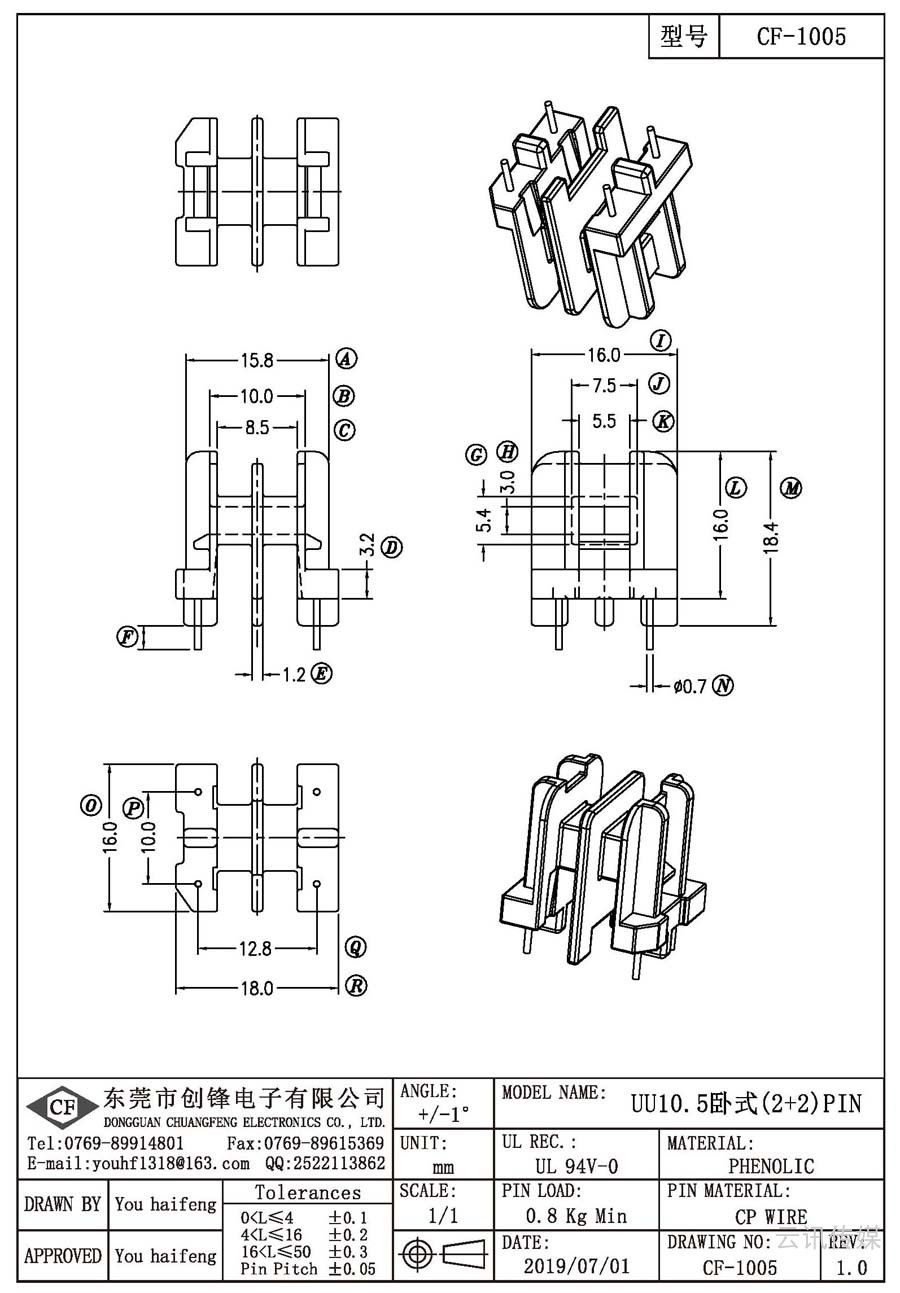 CF-1005/UU10.5臥式(2+2)PIN