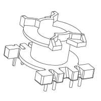 JDC-PQ-2013 PQ-20立式(4+5)PIN 針徑Φ0.6 0.8 腳距3.0 6.0 排距17.0 幅寬7.0