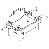 HX-034 磁環底座 2+2針 BASE