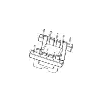 EFD-2502-1 EFD25 臥式5+5帶飛線槽 排距22.5腳距5.0