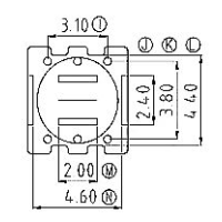 HXL-001 磁環 底座3+3針 BASE