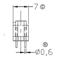 HXL-003-2 磁環 底座3+3針 BASE