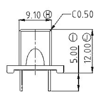 HXL-1600 磁環 底座 2+2針 BASE