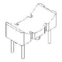 HXX-008 磁環 底座 2+2針  BASE