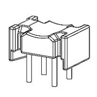 HXX-011-2 磁環 底座 2+2針  BASE