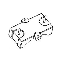 HXX-012 磁環 底座 1+1針  BASE