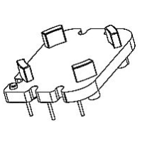 HXX-013 磁環 底座 3+2針  BASE