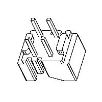 HXX-016-1 磁環 底座 2+2針  BASE